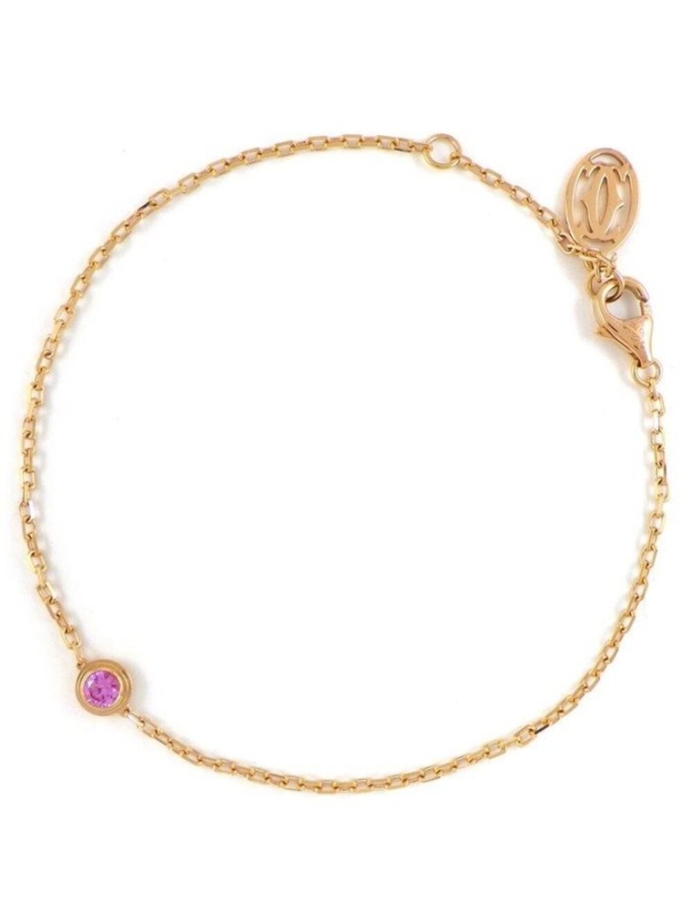 Cartier Bracelet D'amour Saphir Leger Pink Sapphire 18k Gold